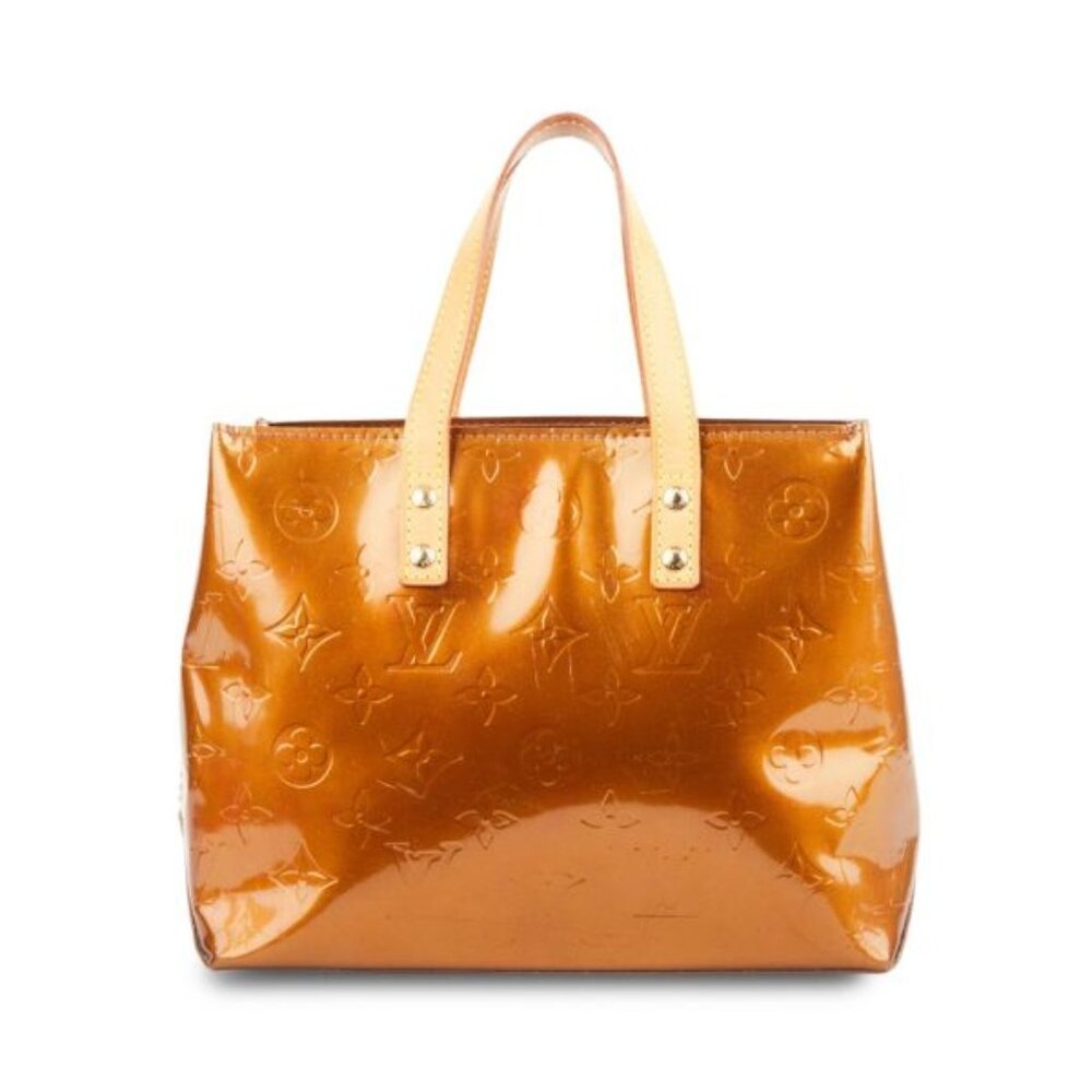 LOUIS VUITTON BRONZE MONOGRAM VERNIS READE PM-IMPECCABLE CONDITION